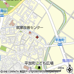 石川県白山市平加町イ117周辺の地図