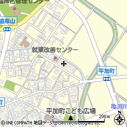 石川県白山市平加町イ116-1周辺の地図