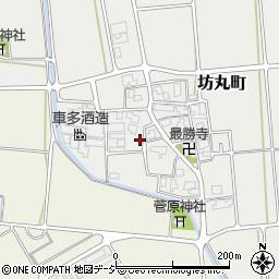 石川県白山市坊丸町周辺の地図