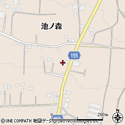 栃木県鹿沼市池ノ森162周辺の地図
