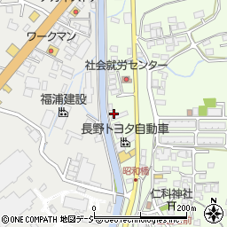 長野県大町市社館ノ内6887周辺の地図