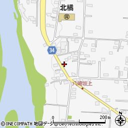 群馬県渋川市北橘町八崎344周辺の地図