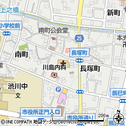 渋川市立　渋川幼稚園周辺の地図