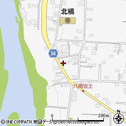 群馬県渋川市北橘町八崎348-3周辺の地図