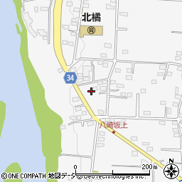 群馬県渋川市北橘町八崎348-1周辺の地図