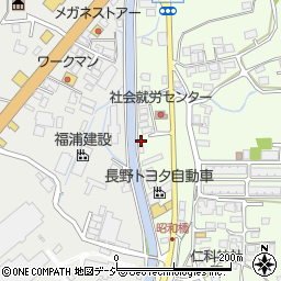長野県大町市社館ノ内6888周辺の地図