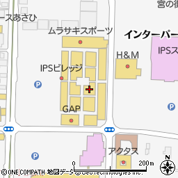 ゴージ宇都宮店周辺の地図