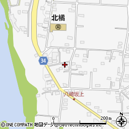 群馬県渋川市北橘町八崎347周辺の地図