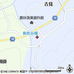 新蛇谷橋周辺の地図