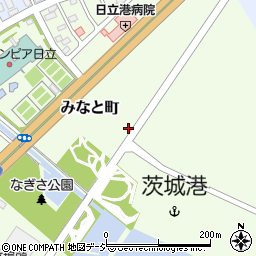 茨城県日立市みなと町周辺の地図