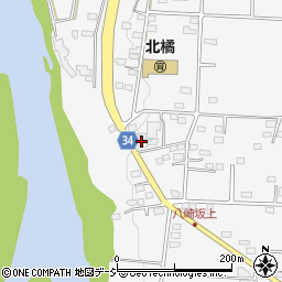 群馬県渋川市北橘町八崎351周辺の地図