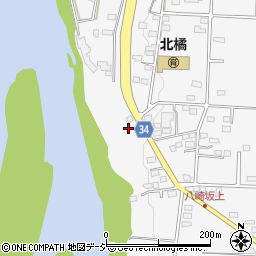 群馬県渋川市北橘町八崎327周辺の地図