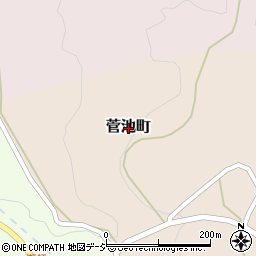 石川県金沢市菅池町周辺の地図