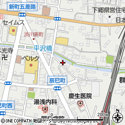 群馬県渋川市渋川辰巳町1354周辺の地図