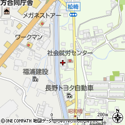 長野県大町市社松崎6876周辺の地図