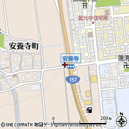 石川県白山市安養寺町ヘ51周辺の地図