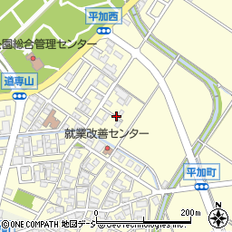 石川県白山市平加町ホ周辺の地図