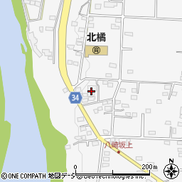 群馬県渋川市北橘町八崎353周辺の地図