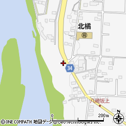 群馬県渋川市北橘町八崎325周辺の地図