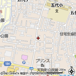 栃木県宇都宮市五代周辺の地図