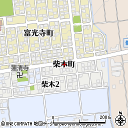 石川県白山市柴木町乙周辺の地図