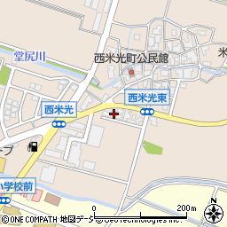 石川県白山市西米光町チ14周辺の地図