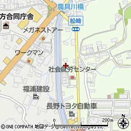 長野県大町市社松崎6877周辺の地図