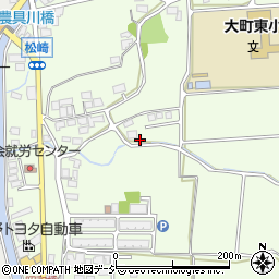 長野県大町市社松崎6860周辺の地図