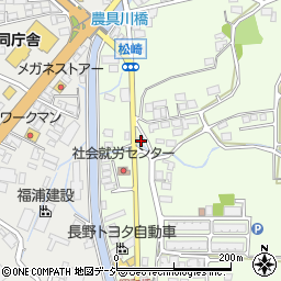 長野県大町市社松崎6873周辺の地図
