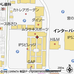 栃木県宇都宮市インターパーク周辺の地図