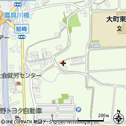 長野県大町市社松崎6862周辺の地図
