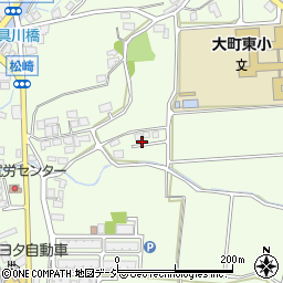 長野県大町市社松崎6856周辺の地図