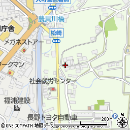 長野県大町市社松崎6772周辺の地図