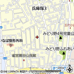 栃木県宇都宮市兵庫塚3丁目35周辺の地図