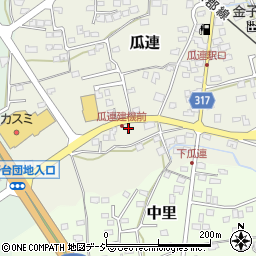 茨城県那珂市瓜連781-6周辺の地図