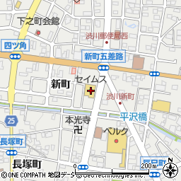ドラッグセイムス渋川新町店周辺の地図
