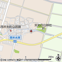 石川県白山市西米光町リ1-4周辺の地図