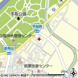 石川県白山市平加町（リ）周辺の地図