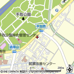 石川県白山市平加町リ46-2周辺の地図