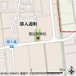 石川県白山市部入道町38周辺の地図