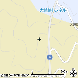 大越路トンネル周辺の地図