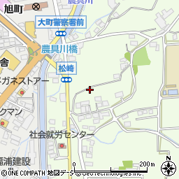 長野県大町市社松崎6745周辺の地図