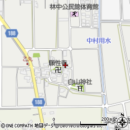 石川県白山市乙丸町周辺の地図