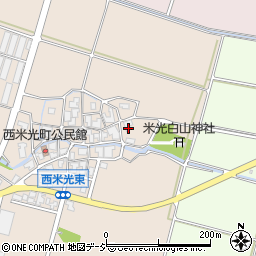 石川県白山市西米光町（イ）周辺の地図