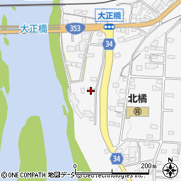 群馬県渋川市北橘町八崎288周辺の地図