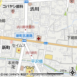 渋川郵便局周辺の地図