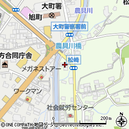 長野県大町市社松崎6922周辺の地図