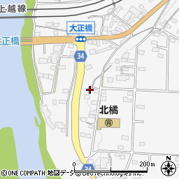 群馬県渋川市北橘町八崎382周辺の地図