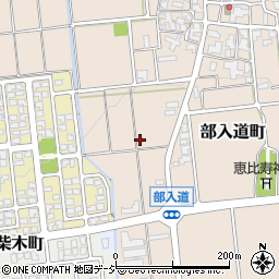 石川県白山市部入道町（チ）周辺の地図