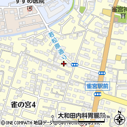 ジャパンケア雀宮　訪問介護センター周辺の地図